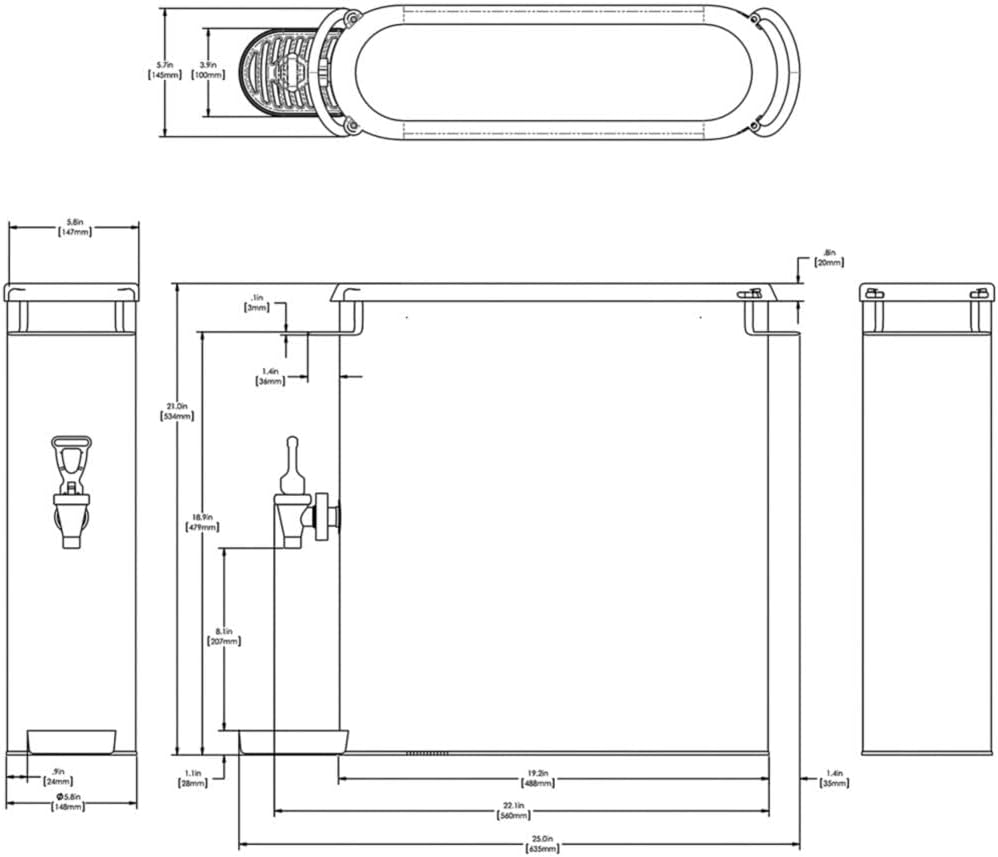 BUNN S/S 4 Gallon Ice Tea Dispenser