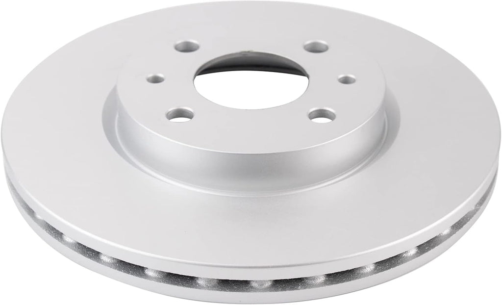 TRQ Front Brake Pad and Rotor Set Ceramic G Coated Vented Rotors Compatible with 2012-2017 Fiat 500