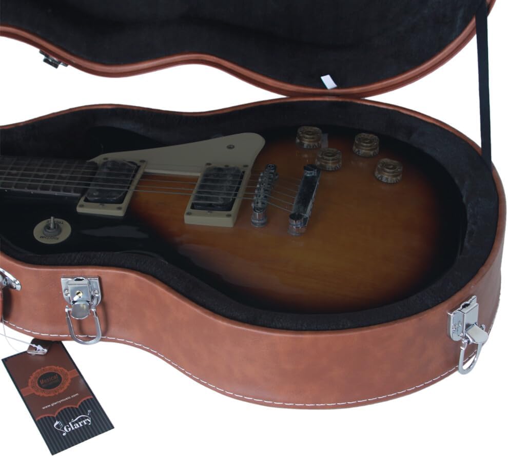 AW Les Paul Electric Guitar Hard Case for Gibson Les Paul Guitars LP Style Guitar Hard Shell Bulge Surface Lockable