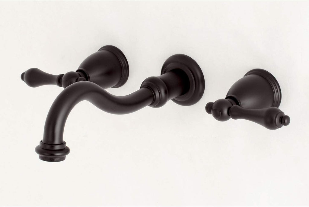 Kingston Brass KS3125AL Vintage 2-Handle Wall Mount Bathroom Faucet, Oil Rubbed Bronze