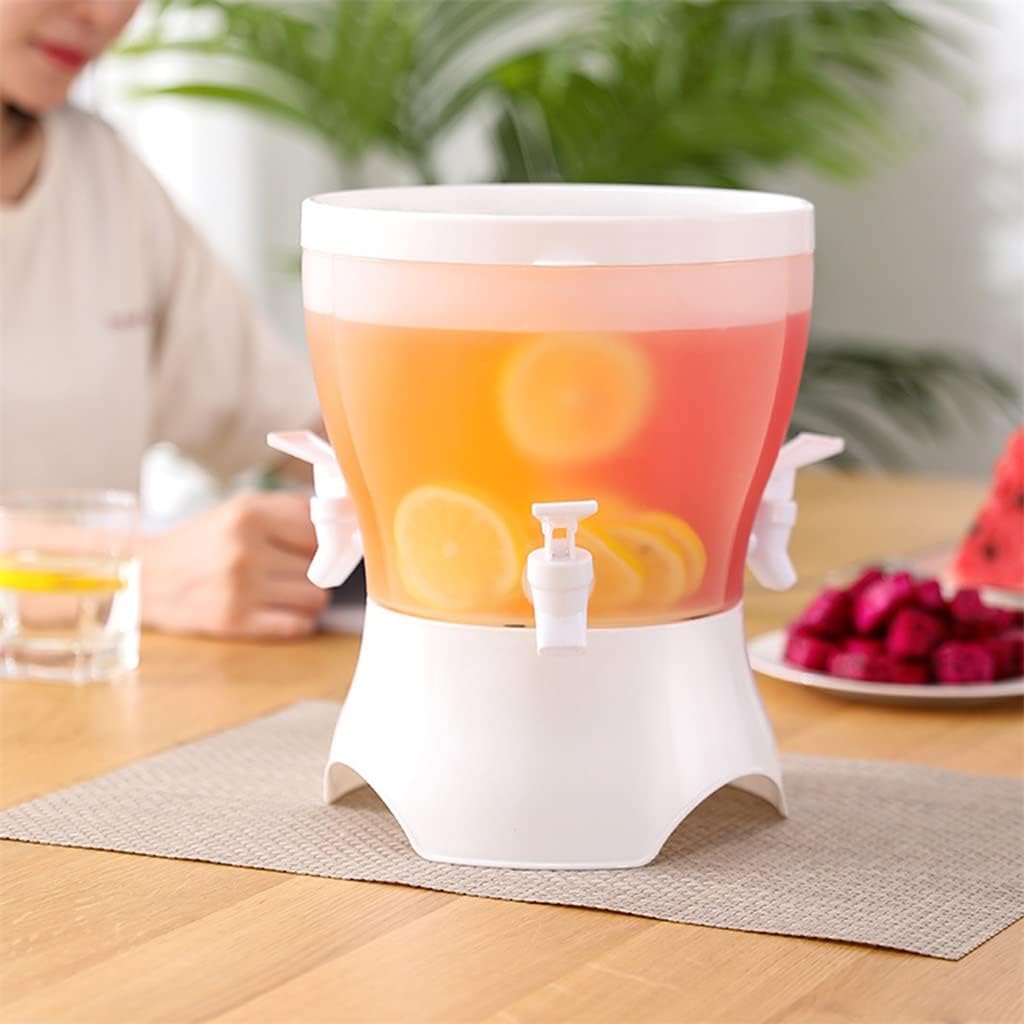 Countertop Water Dispenser Milk Juice Dispenser Refrigerator with Faucet Cold Kettle Teapot Cold Drink Bucket (Color : A, Size : 22 * 27cm)