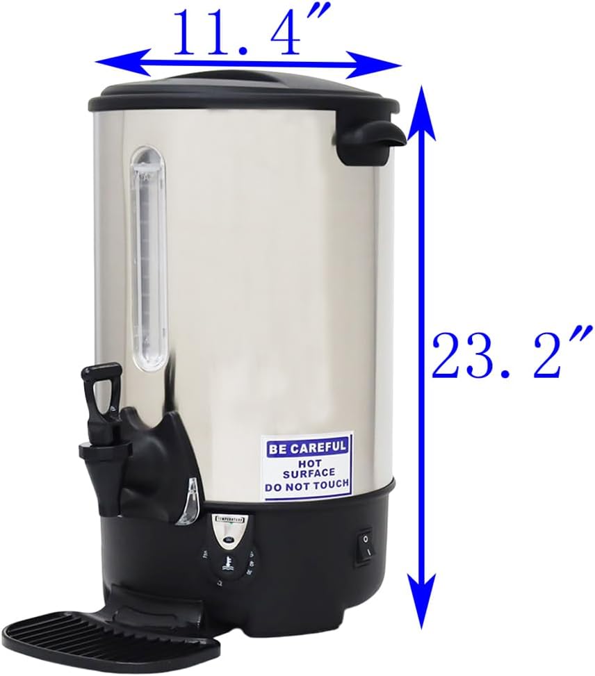 110V Stainless Steel Large Capacity Hot Water Dispenser Commercial Electric Water Boiler Office Kitchen Electric Kettle 23L
