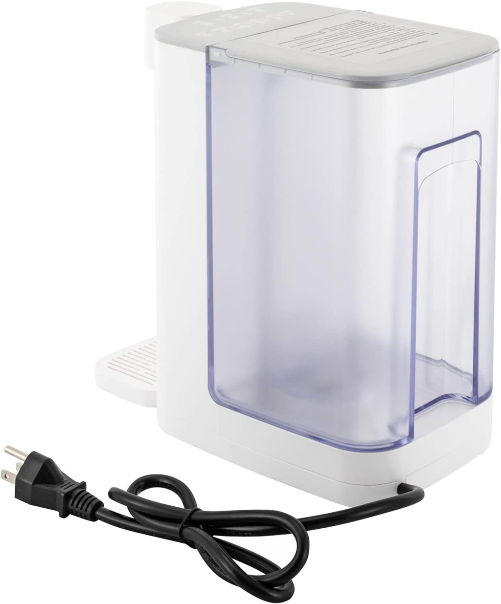Instant Hot Water Dispenser, Countertop Water Dispenser System for Quick Heating & Outputting, Adjustable 5 Temperatures & 2 Water Outputs, 3L Water Tank Capacity,White
