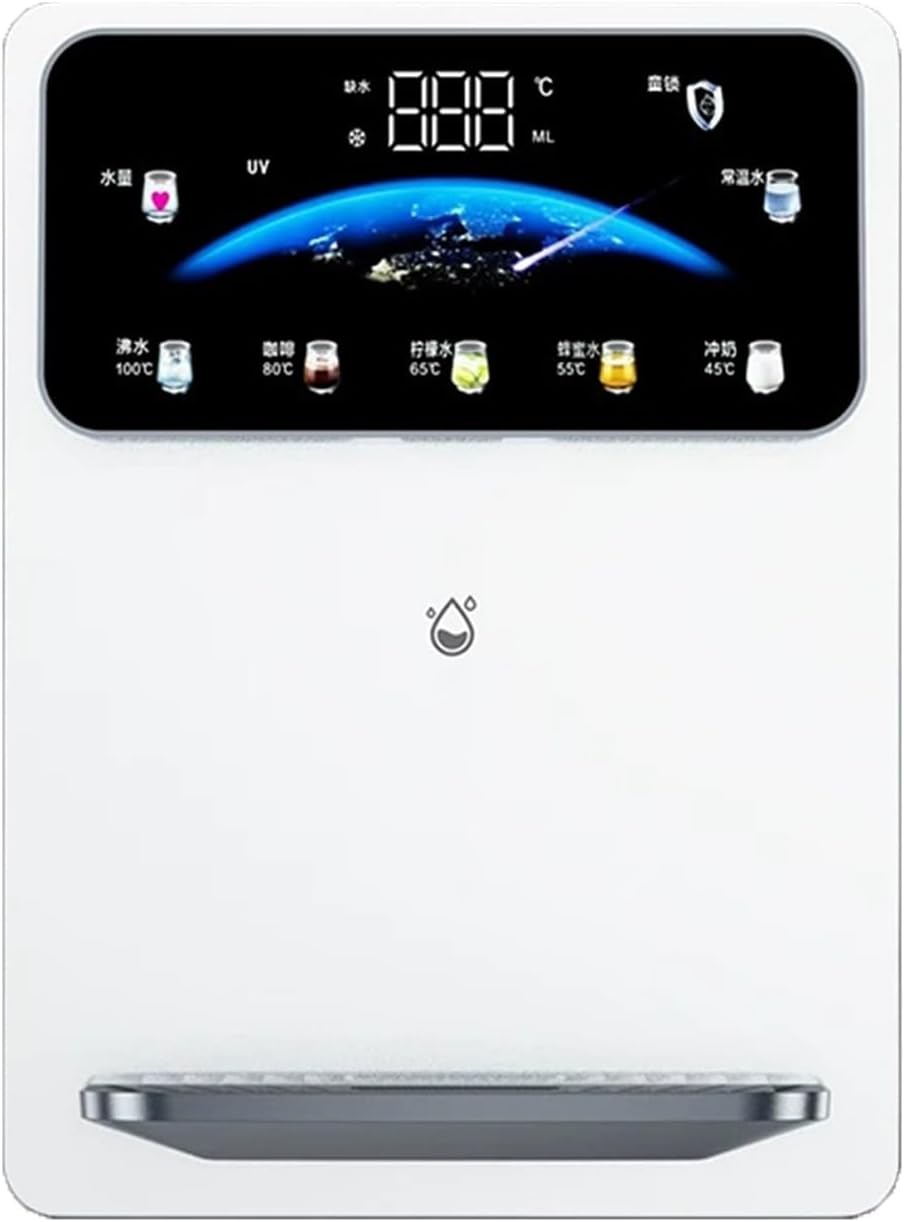 Home Wall Mounted Water Dispenser,with Electronic Child Lock, Touch Screen, for Office, Commercial Canteens(White)