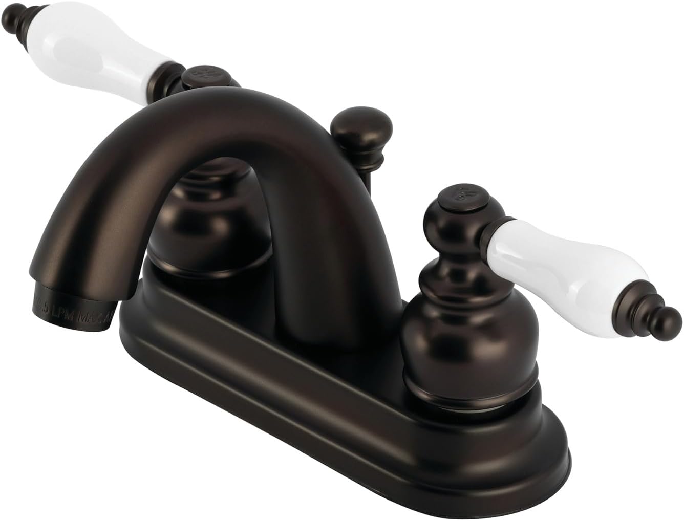 Kingston Brass KB5615PL Restoration 4-Inch Centerset Lavatory Faucet, Oil Rubbed Bronze