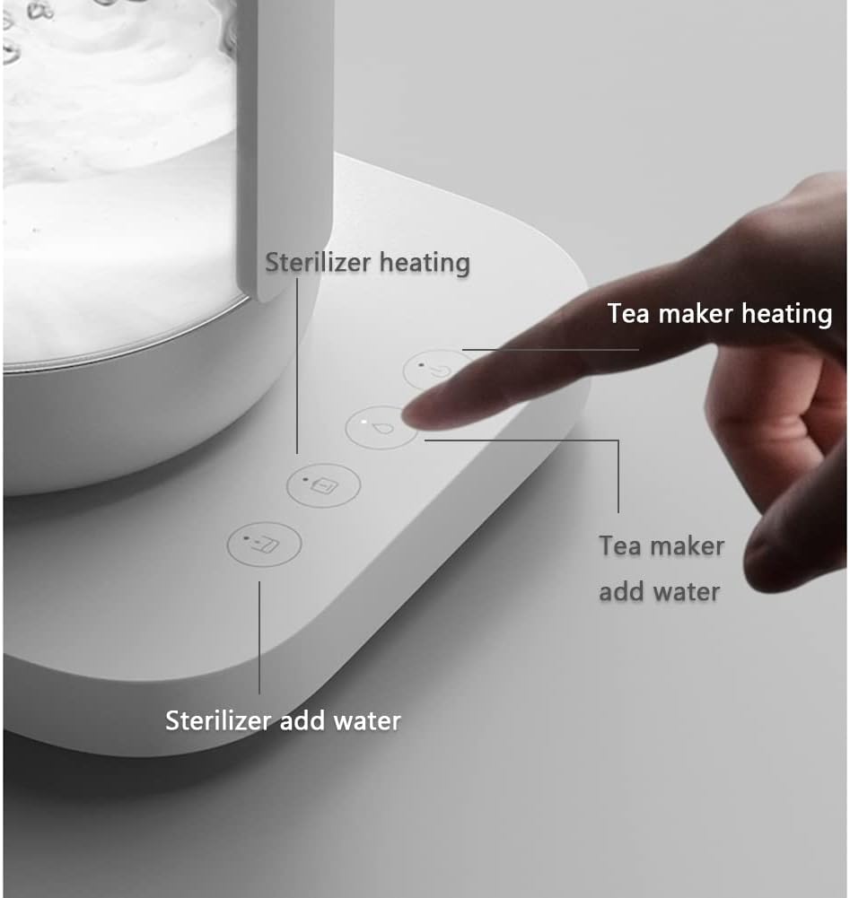 Electric Tea Maker, Glass Boiler Hot Water High-Power Tea Heating Warmer, Automatic Pumping Electric Hot Tea Set, Water Station