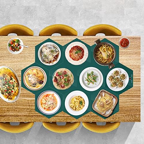 Electric Food Warmer Plate, Electric Warming Tray Splicable Electric Hot Plate for Food with Touch Temperature Control Tempered Glass Tray Food Warmer Buffets Server for Party Events (1splicingbo