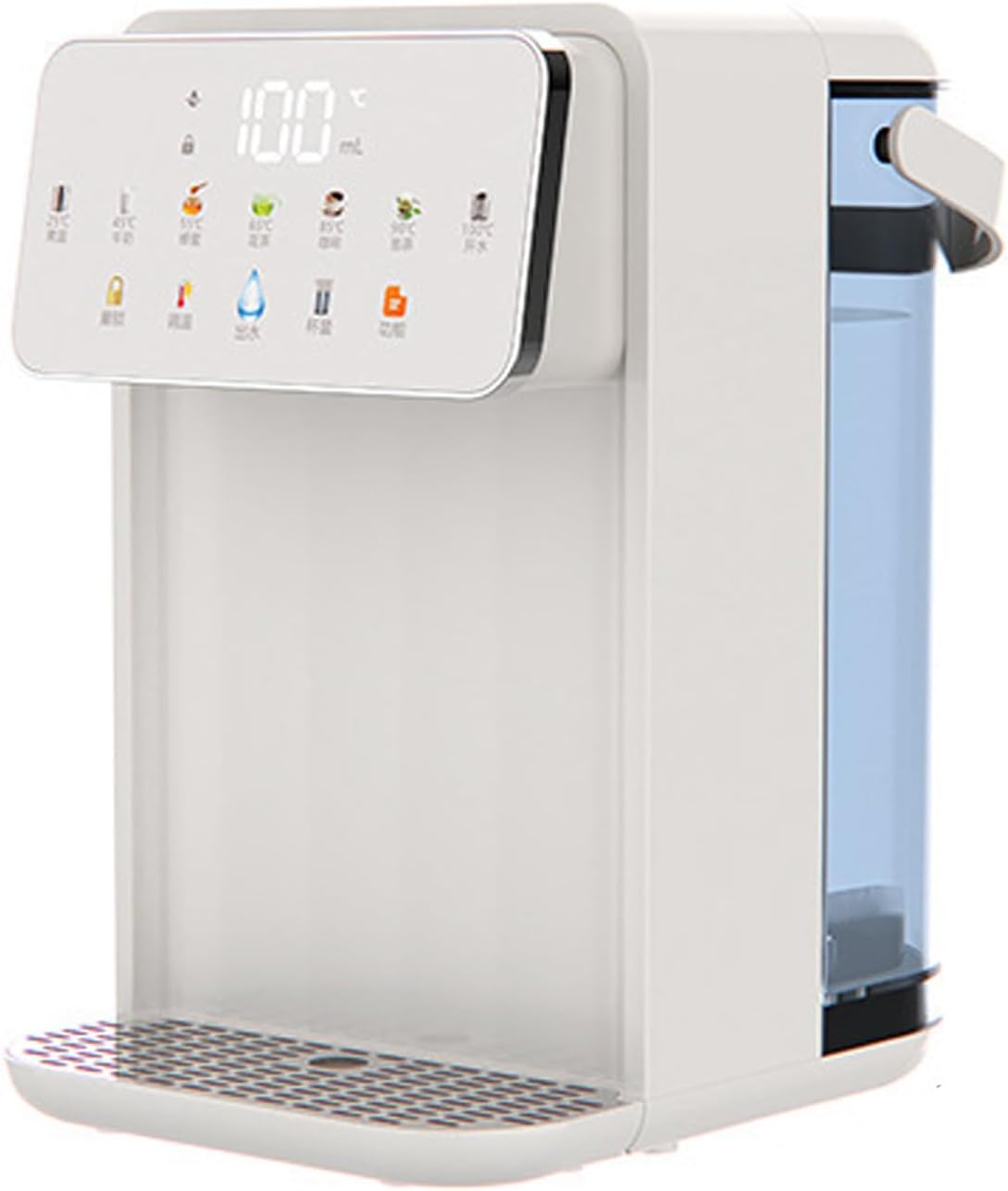 Countertop Hot Water Dispenser, Instant Water Dispenser with Carry Handle and 3.5L Removable Water Tank, 6 Temp Settings & 8 Levels of Water Output, 5-Tier Filtration, for Homes Offices Schools