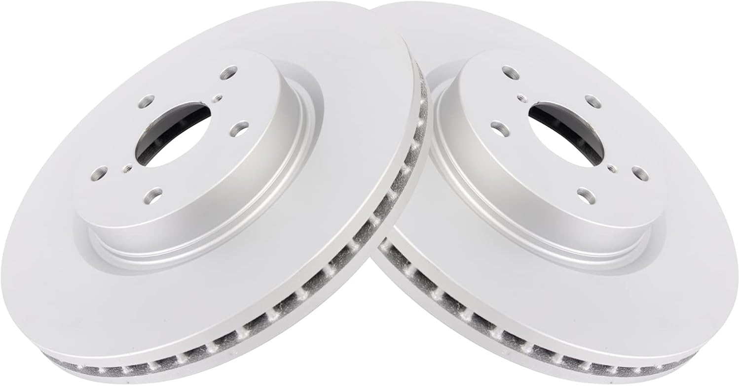 TRQ Front Brake Pad and Rotor Set Ceramic G Coated Vented Rotors Compatible with 2006-2007 Subaru B9 Tribeca 2008-2014 Tribeca 2015-2019 Legacy Outback 2015-2021 WRX