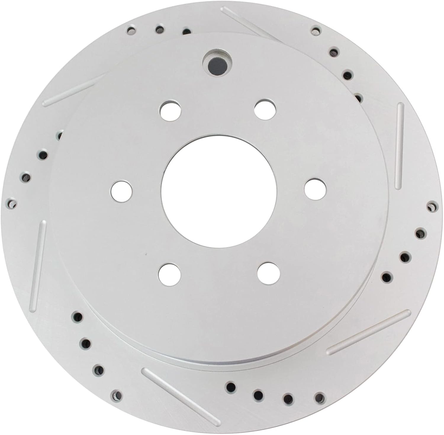 TRQ Performance Rear Brake Pad and Rotor Set Ceramic Drilled Slotted G Coated Rotors Compatible with 2005-2019 Nissan Frontier 2005-2015 Xterra 2009-2012 Suzuki Equator