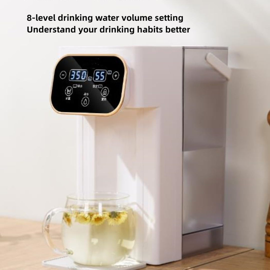 Instant Hot Water Dispenser, HotCup Hot Water Dispenser ，3L Capacity,household Small 3-second Instant Hot Water Kettle, with Carry Handle Ideal for Hot and Cold Drinks (White)