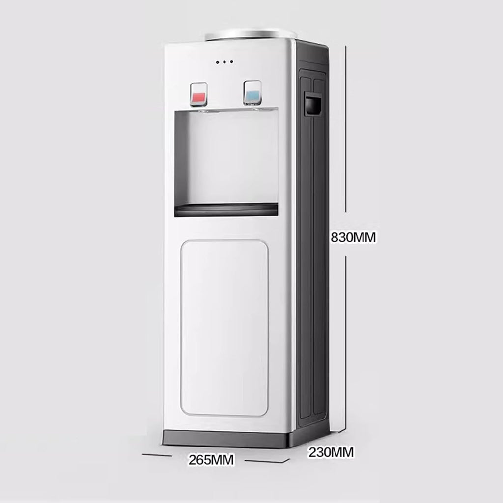 Water Dispenser Vertical Water Dispenser Household Fully Automatic Intelligent Small Hot Water Mini Office Mounted Water Bucket Water Cooler Dispenser(Ice Warm)