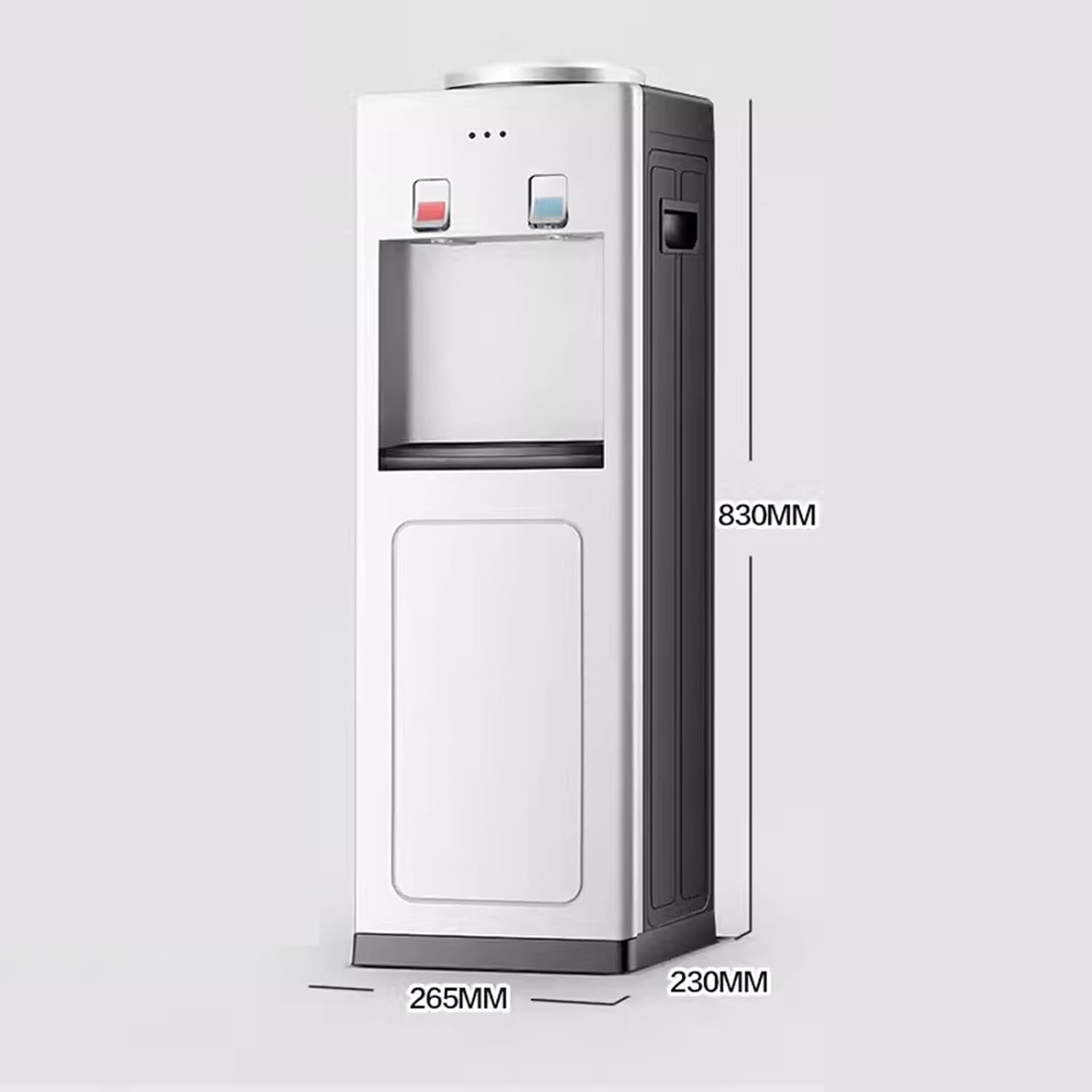Water Dispenser Vertical Water Dispenser Household Fully Automatic Intelligent Small Hot Water Mini Office Mounted Water Bucket Water Cooler Dispenser(Ice Warm)