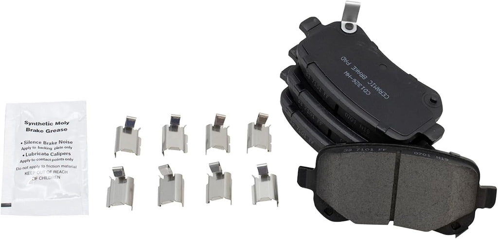 TRQ Front and Rear Brake Pad and Rotor Set Ceramic Vented Solid Rotors Compatible with 2008-2012 Chrysler Town and Country 2008-2012 Dodge Grand Caravan 2009-2013 Journey 2009-2012 Volkswagen Routan