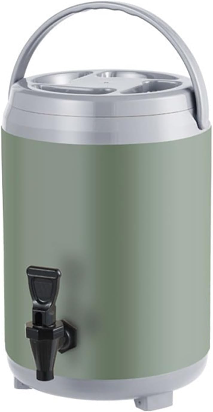 Catering Urn Hot Water Dispenser with Faucet, Stainless Steel Insulated Beverage Dispenser Commercial Milk Tea Barrel,Cold & Hot Drinks Dispenser Container Beer Server for Coffee Restaurant Drink Sh