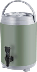 Catering Urn Hot Water Dispenser with Faucet, Stainless Steel Insulated Beverage Dispenser Commercial Milk Tea Barrel,Cold & Hot Drinks Dispenser Container Beer Server for Coffee Restaurant Drink Sh