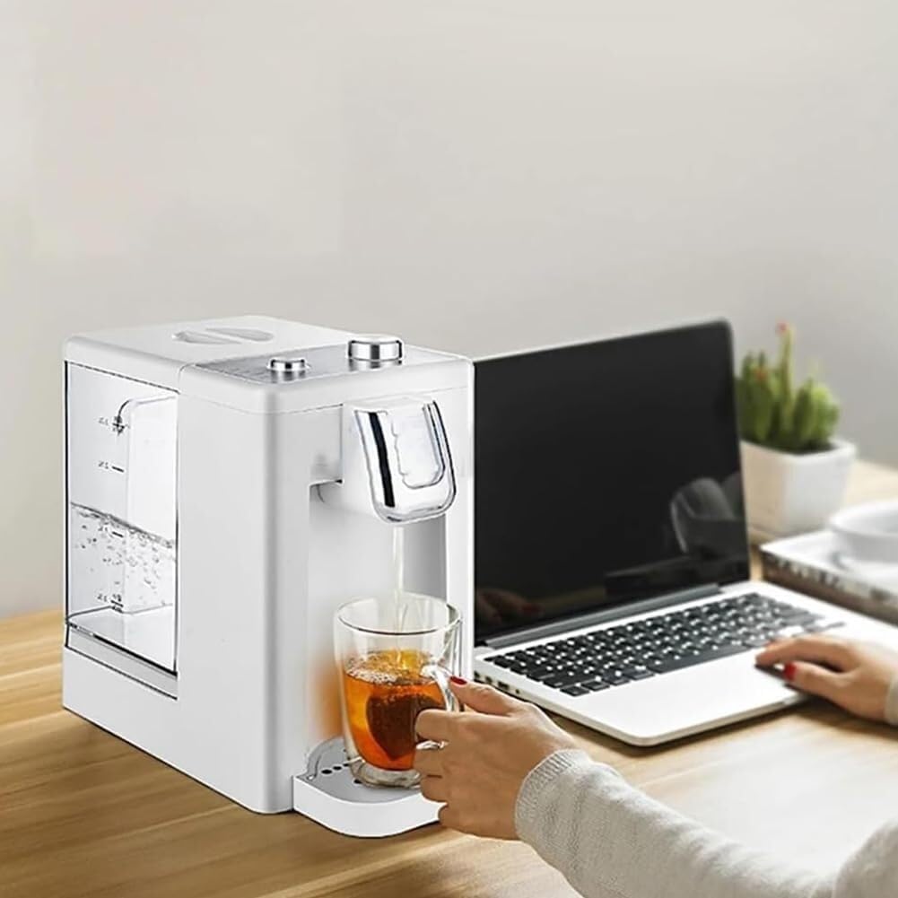 Instant Hot Water Dispenser, Household Electric Kettle Desktop Water Dispenser, Portable Smart Water Dispenser, Multi-Level Adjustment(White)