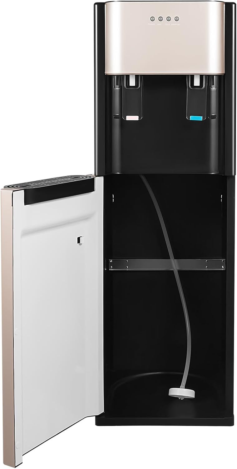 5 Gallon Bottom Loading Water Dispenser, Hot Cold & Cool Water Dispenser, Durable Stainless Steel Construction,3 Temperature, Child Safety Lock,for Office, Home, Living Room