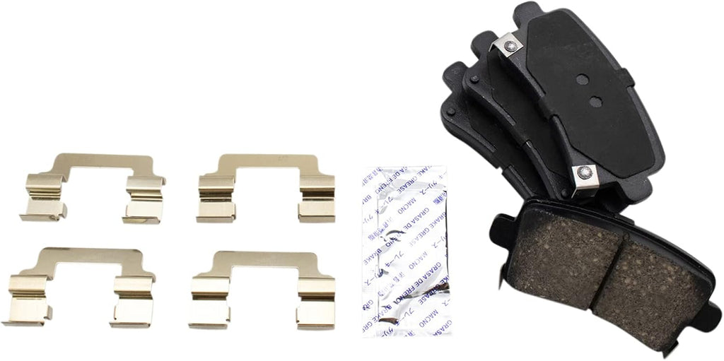 TRQ Performance Rear Brake Pad & Rotor Kit Compatible with 2011-2016 Buick 2013 Chevrolet