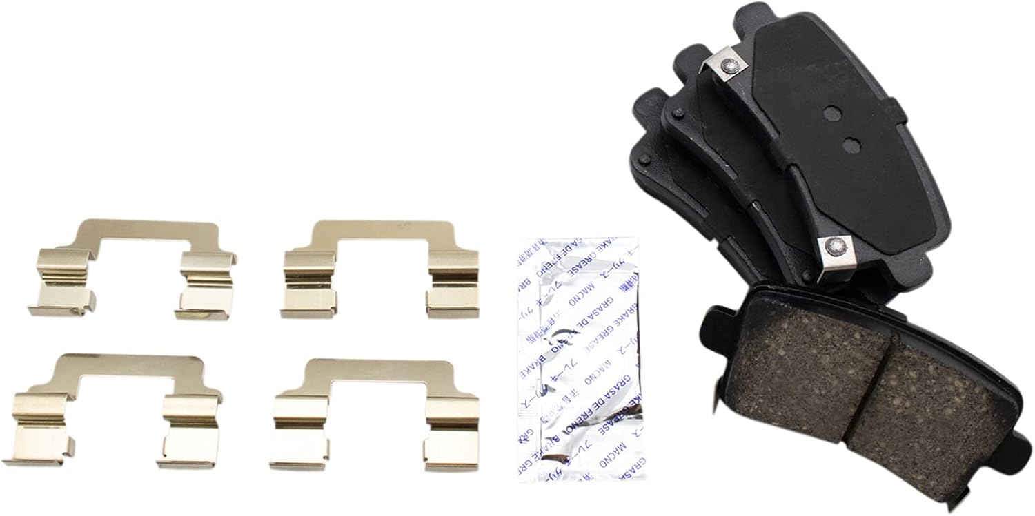 TRQ Performance Rear Brake Pad & Rotor Kit Compatible with 2011-2016 Buick 2013 Chevrolet