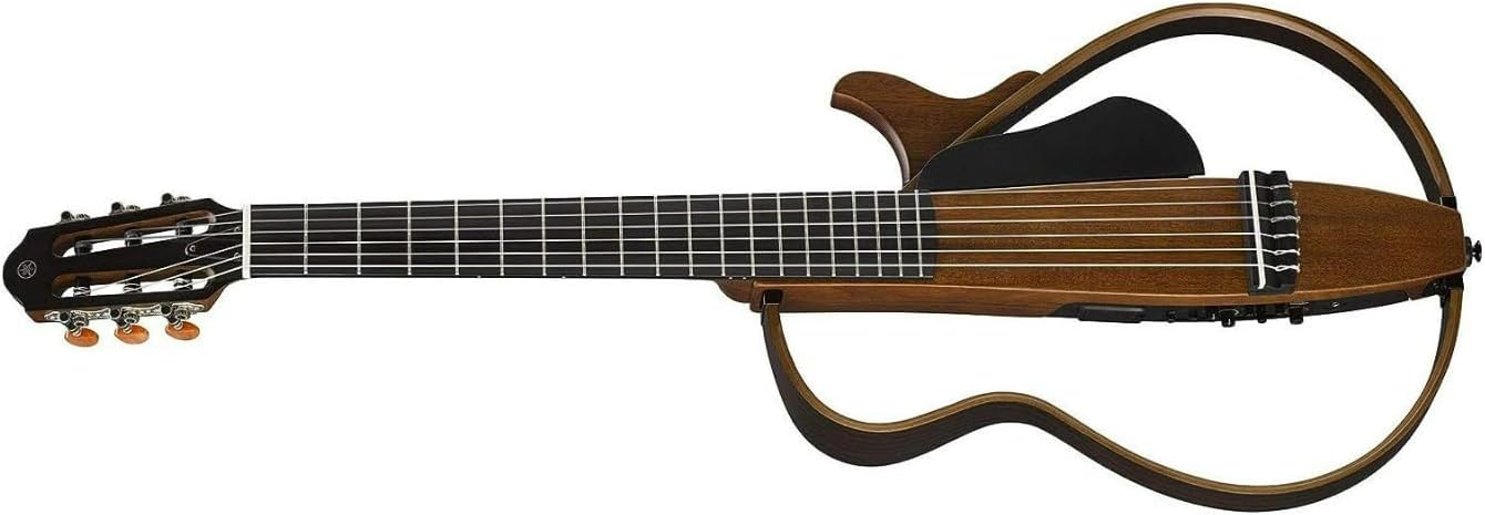 Yamaha SLG200N NT Nylon String Silent Guitar with Hard Gig Bag, Natural
