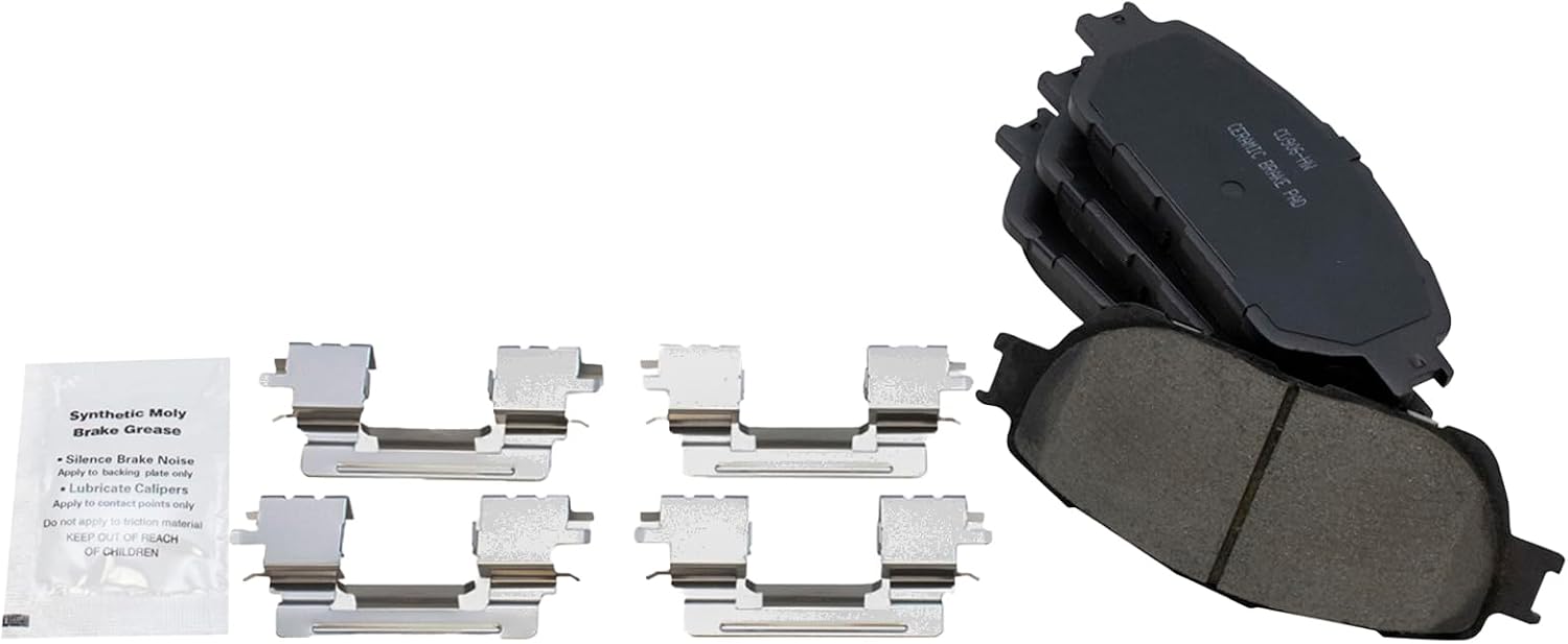 TRQ Front Brake Pad & Rotor Kit Ceramic Compatible with 2004-2006 Lexus ES330