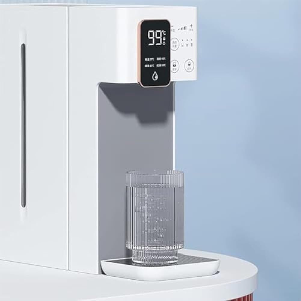 Portable Smart Water Dispenser, Instant Hot Water Dispenser, Home Desktop Drinking Machine, Quick Heating Tea Bar Machine 3L Water Tank LCD Screen 6 Gear Temperature Control(A)