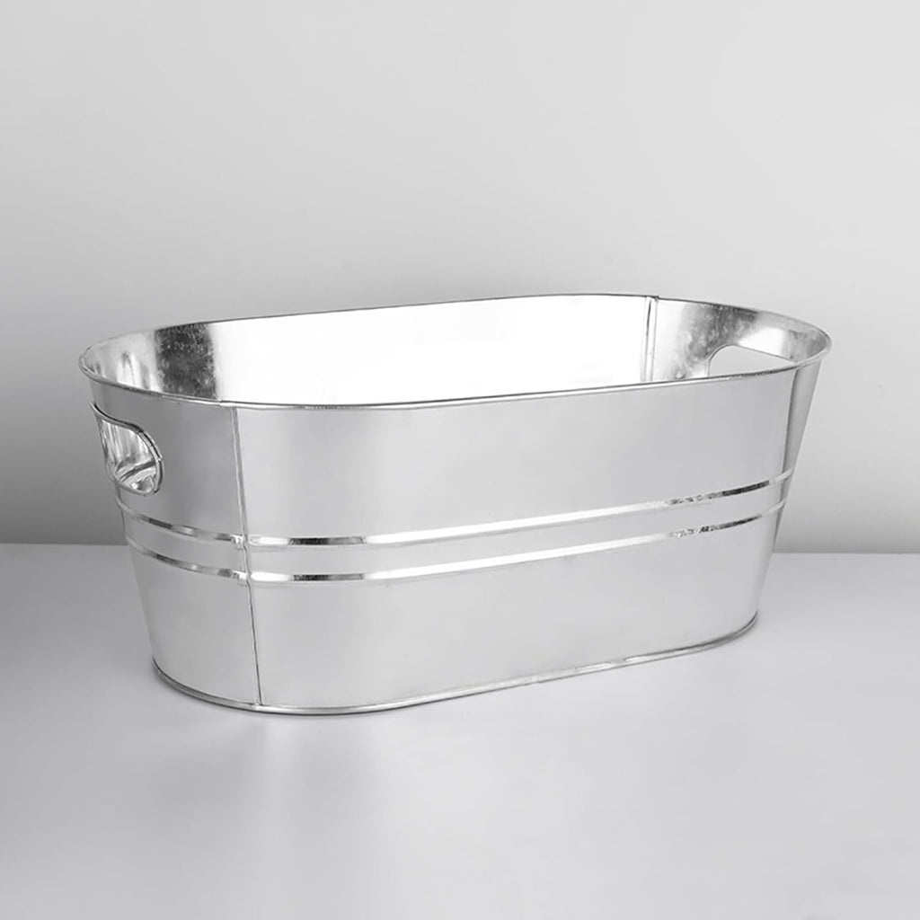 Ice Buckets Indoor Outdoor Ice Bucket Galvanized Beverage Tubs Insulated Drink Tub 15 Liter Large Drink and Wine Chiller Cold Beer Galvanized Beverage Ice Tubs for Home Parties Insulated Ice Bucket