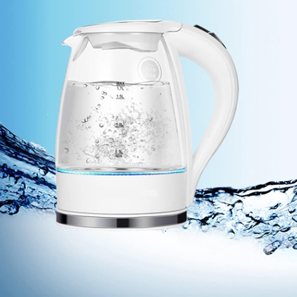 HBJWOV LED Illuminated Glass Kettle Electric Rapid Boil Cordless Electric Kettle Electric kettle Teapot Smart Kettle kitchen