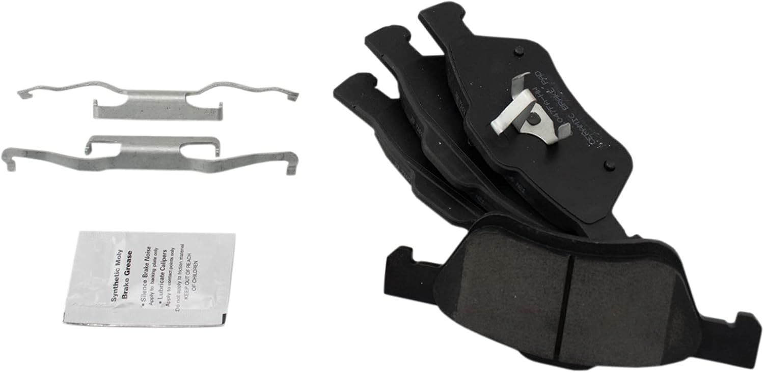 TRQ Front Brake Pad and Rotor Set Ceramic Vented Rotors 11.93 in 5-Lug for 2011-2012 Ford Escape 2011 Mercury Mariner