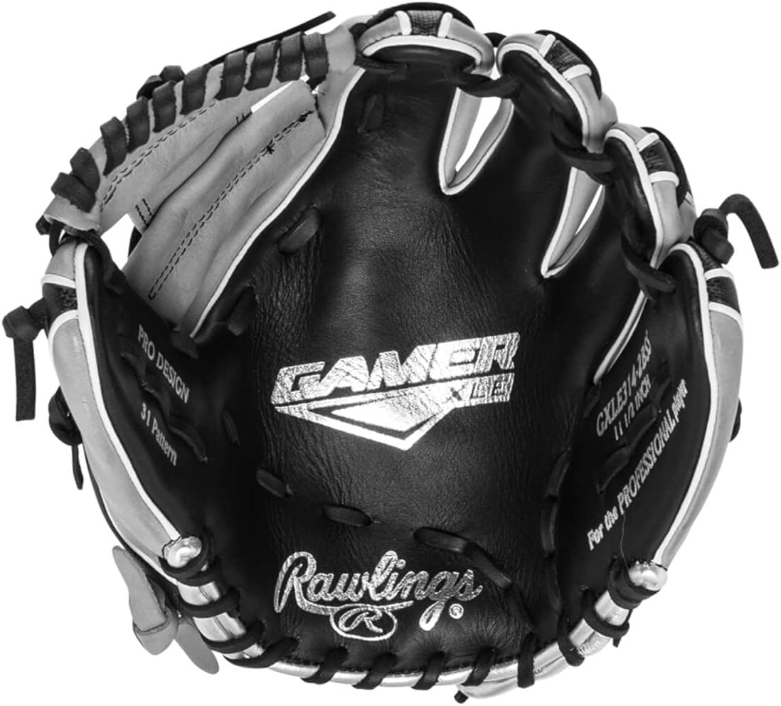 Rawlings Gamer XLE Speed Shell Series Baseball Infield | Catcher | Utility Glove | Mitt | Travel | Youth | 11.5' | 12.25' | 32.5' | Black | Grey | Right | Left