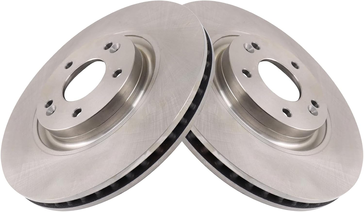 TRQ Front Brake Pad and Rotor Set Ceramic Vented Rotors Compatible with 2012-2014 Hyundai Azera