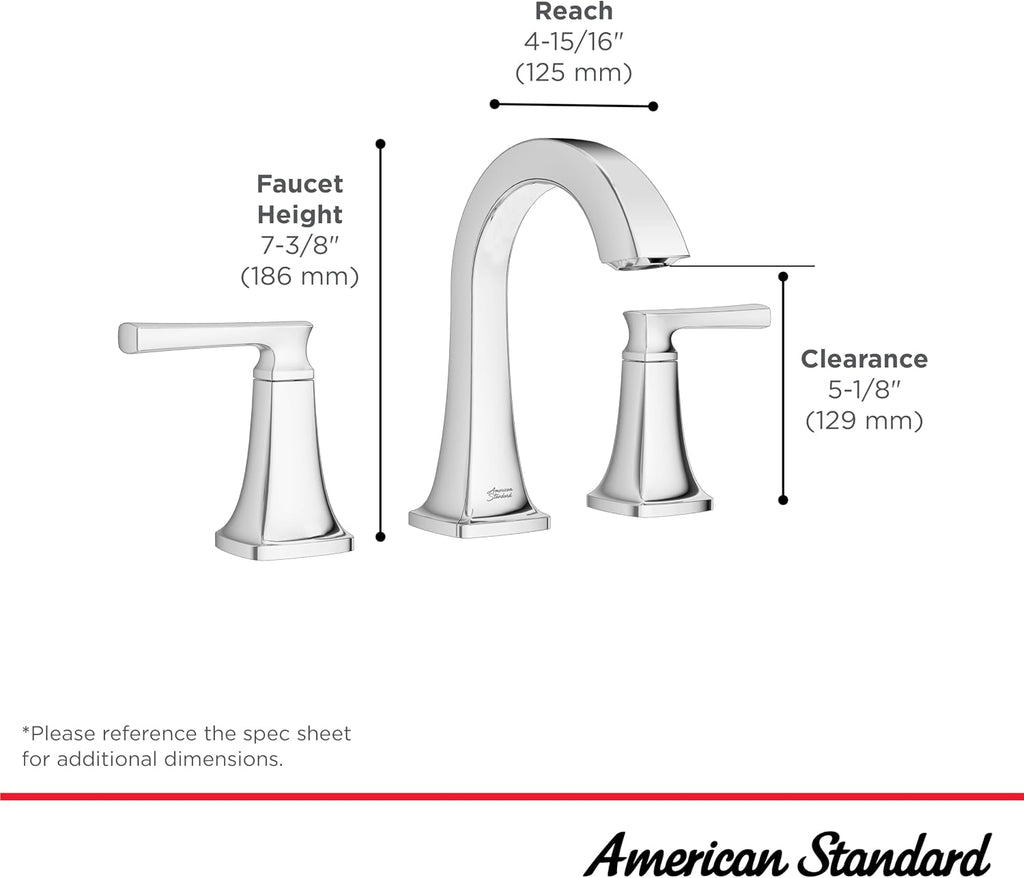 American Standard 7426801.243 Belmeade Two-Handle 8-Inch Widespread Bathroom Faucet, 1.2 GPM, Matte Black (Pack of 2)