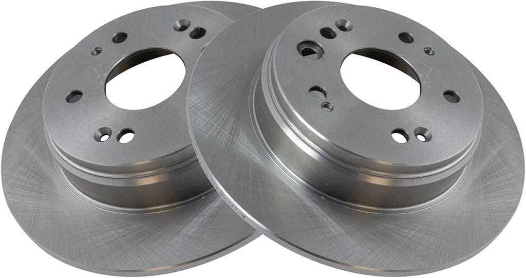 TRQ Front and Rear Brake Pad and Rotor Set Ceramic Vented Solid Rotors Compatible with 2002-2004 Honda CR-V