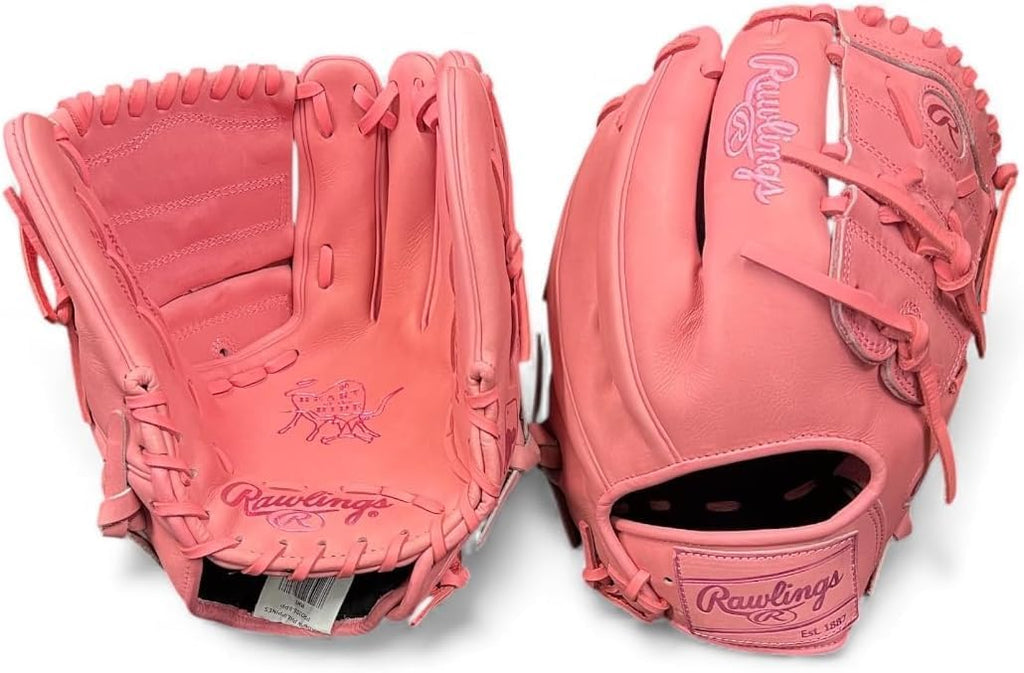 Rawlings Heart of the Hide Mother's Day Pink Baseball Glove – 11.75', 12.25', 1B Mitt, Catcher's Mitt – RHT & LHT – Premium HOH Pro Leather Limited Edition