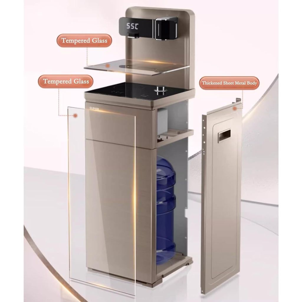 Hot and Cold Water Dispenser Tea Bar Machine Household Vertical Water Dispenser Kettle Cabinet Integrated Bottom Mounted Water Bucket Fully Automatic Intelligent