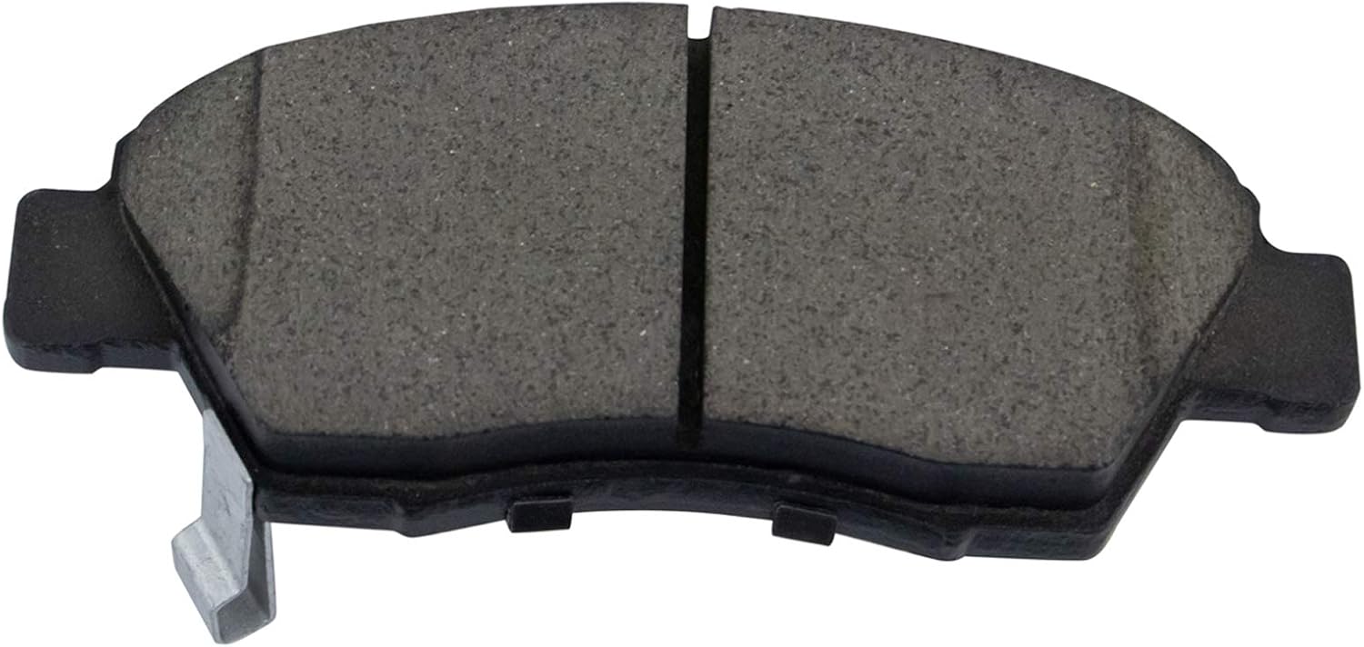 TRQ Front Brake Pad and Rotor Set Ceramic Vented Rotors Calipers Compatible with 2003-2005 Honda Civic