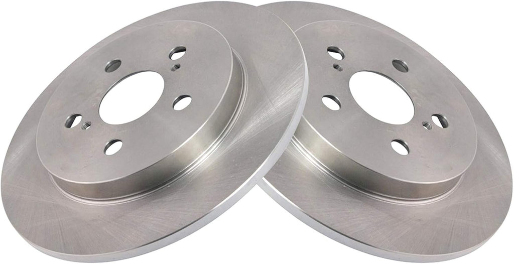 TRQ Front Rear Brake Pad and Rotor Set Ceramic Compatible with 2009-2010 Pontiac Vibe 2009-2013 Toyota Matrix 2009-2019 Toyota Corolla
