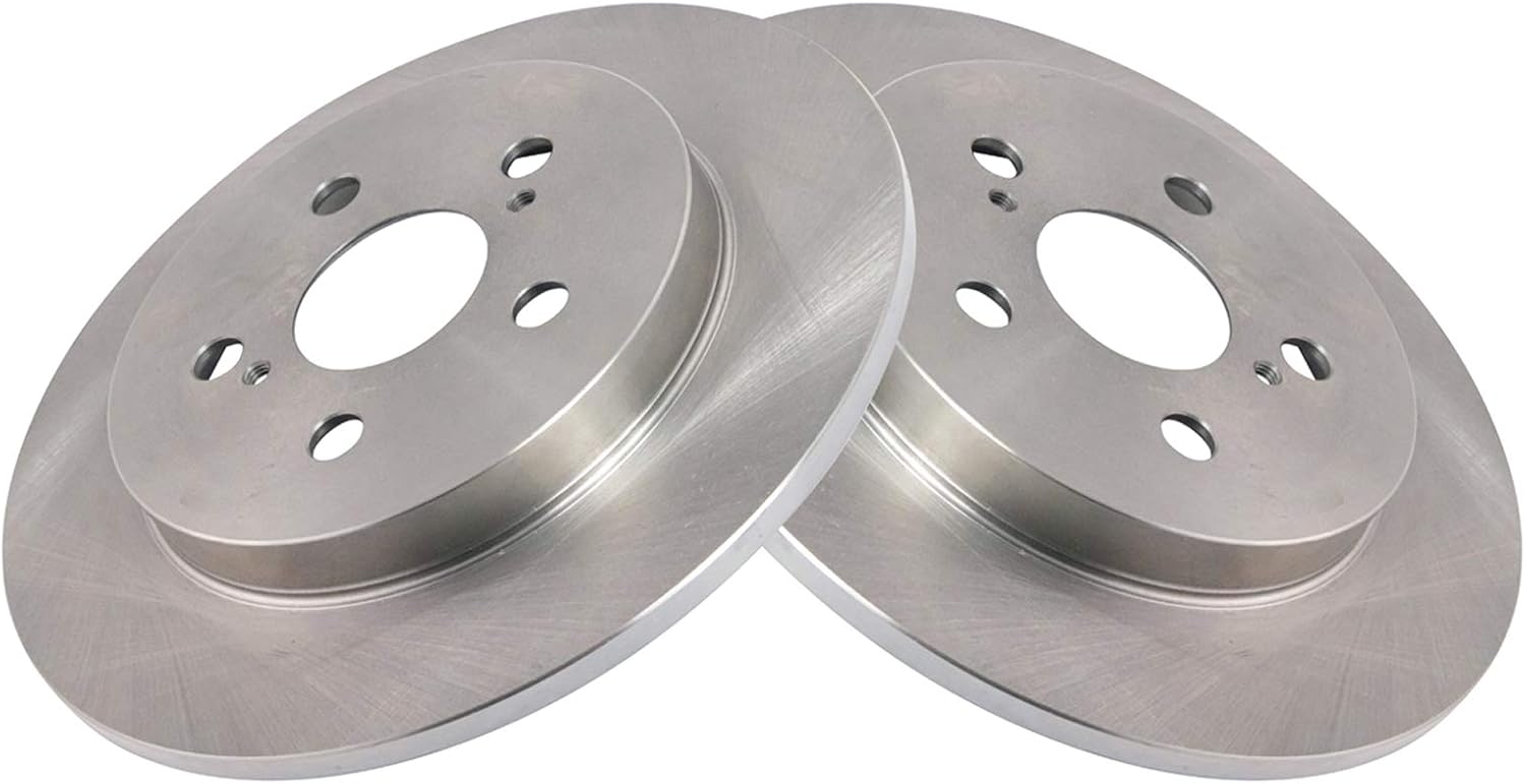 TRQ Front Rear Brake Pad and Rotor Set Ceramic Compatible with 2009-2010 Pontiac Vibe 2009-2013 Toyota Matrix 2009-2019 Toyota Corolla