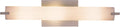 GEORGE KOVACS P5044-084 Tube Wall Sconce, 3-Light, 180 Total Watts, 4.75-in H x 20.5-in W, Brushed Nickel