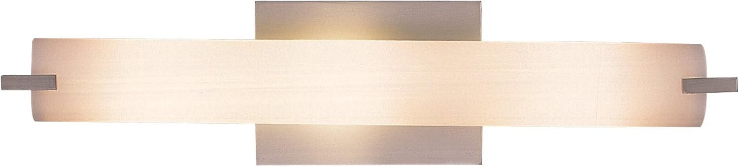 GEORGE KOVACS P5044-084 Tube Wall Sconce, 3-Light, 180 Total Watts, 4.75-in H x 20.5-in W, Brushed Nickel