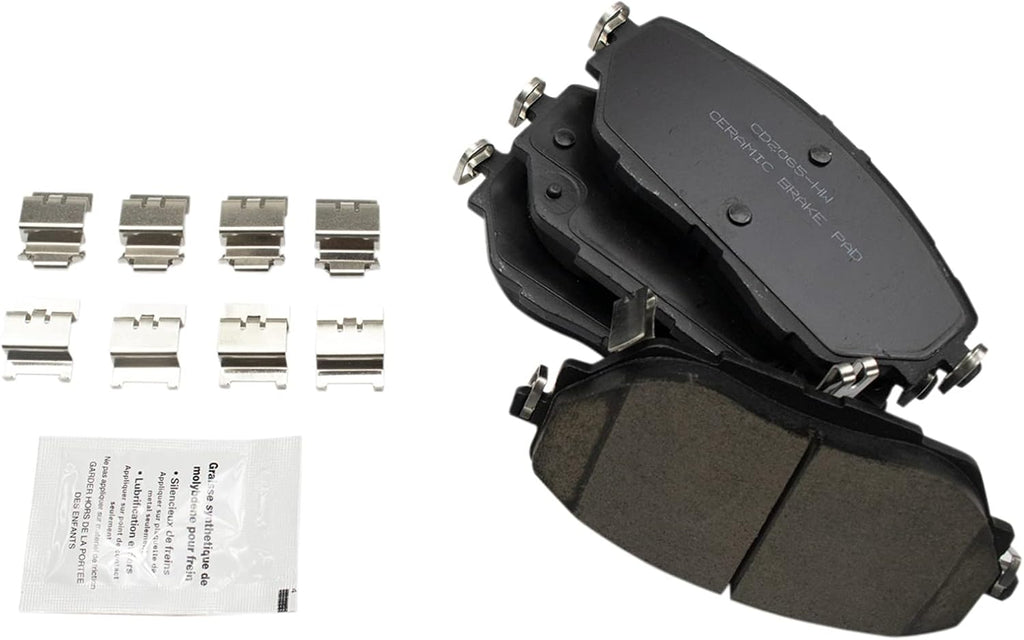 TRQ Front and Rear Ceramic Brake Pad and Rotor Set Compatible with 2018 Toyota C-HR