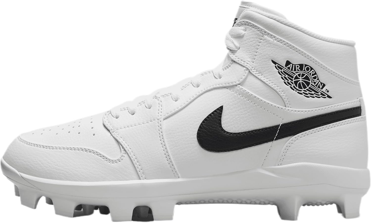 Jordan 1 Retro MCS Men's Baseball Cleats (White/Black) Size 12