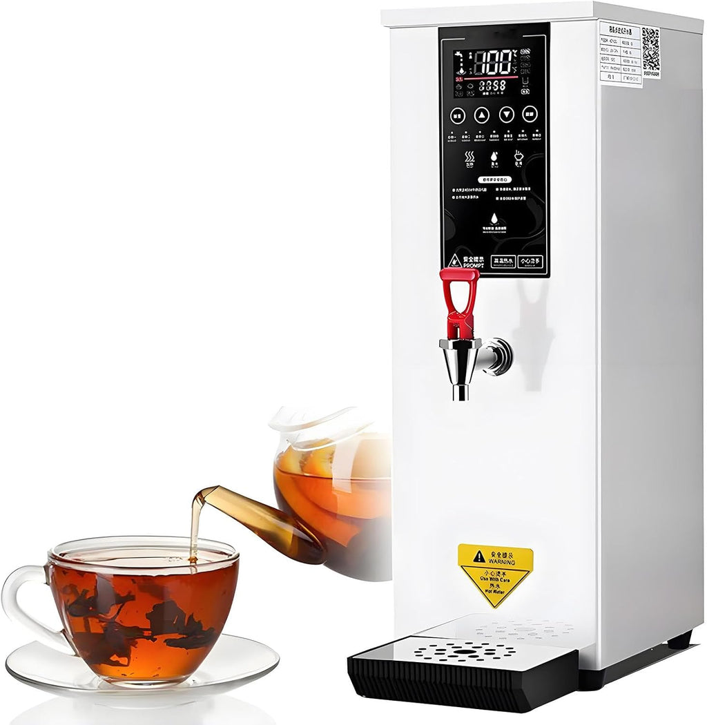 Professional Commercial Electric Hot Water Dispenser with LCD Touchscreen & 86-212℉ Adjustable Temperature- Instant Hot Water Machine for Restaurants, Cafes, and Offices White