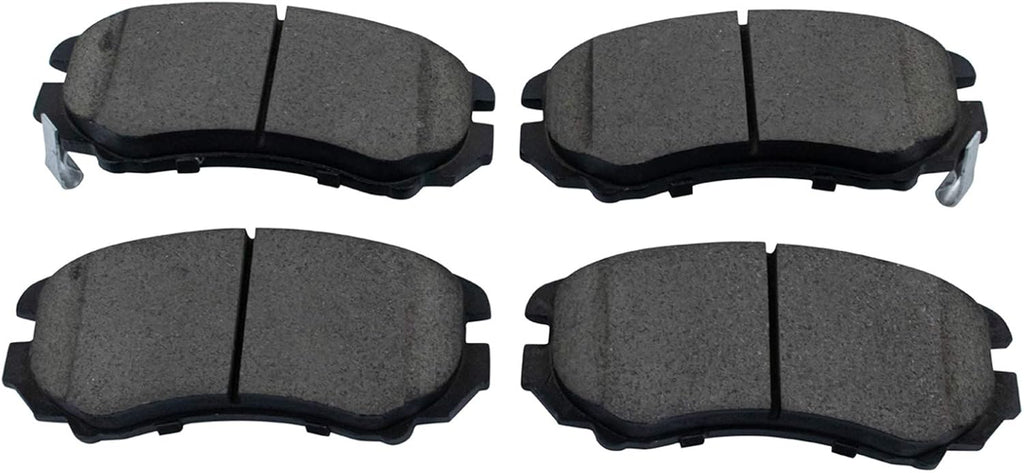 TRQ Front Brake Pad and Rotor Set Ceramic Rotors Calipers Compatible with 2007-2010 Hyundai Elantra