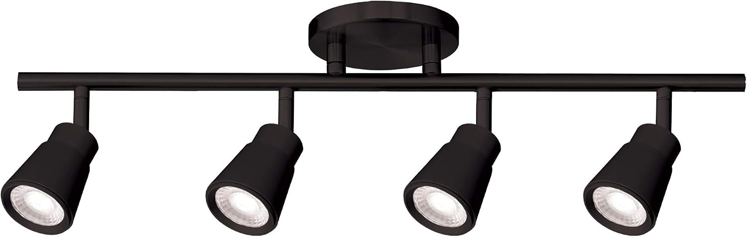 WAC Lighting, Solo 4 Light LED Energy Star Fixed Rail 3000K in Black