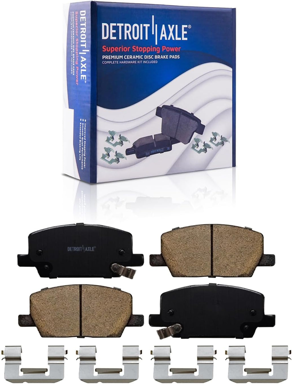 Detroit Axle - Front Brake Kit for 2018-2022 Buick Encore Chevrolet Trax, Disc Brake Rotors Ceramic Brake Pads with Hardware Replacement : 11.81' inch Rotors