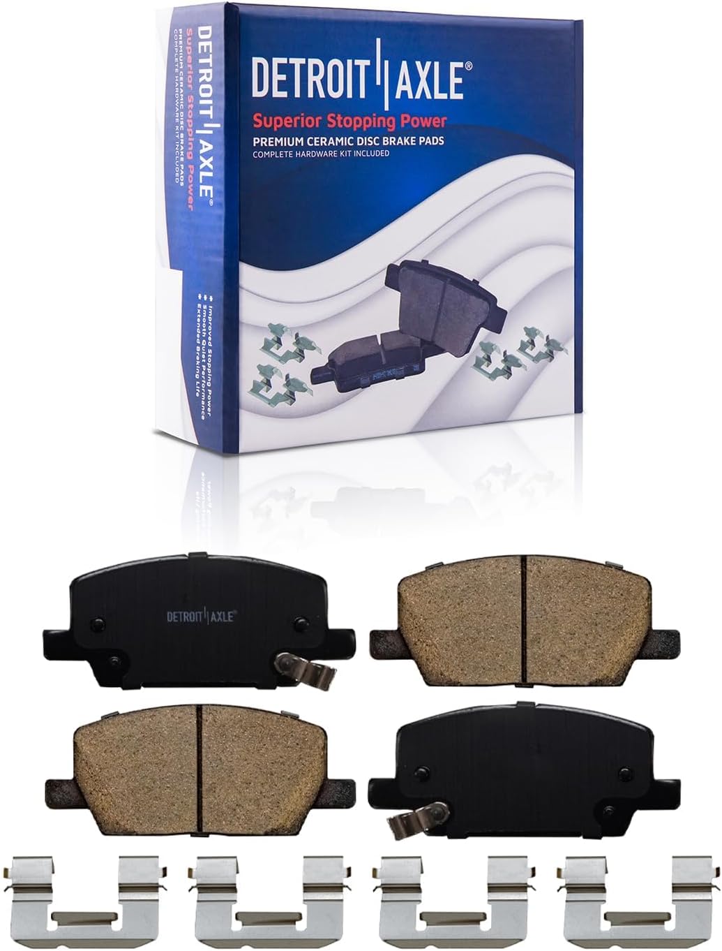 Detroit Axle - Front Brake Kit for 2018-2022 Buick Encore Chevrolet Trax, Disc Brake Rotors Ceramic Brake Pads with Hardware Replacement : 11.81' inch Rotors