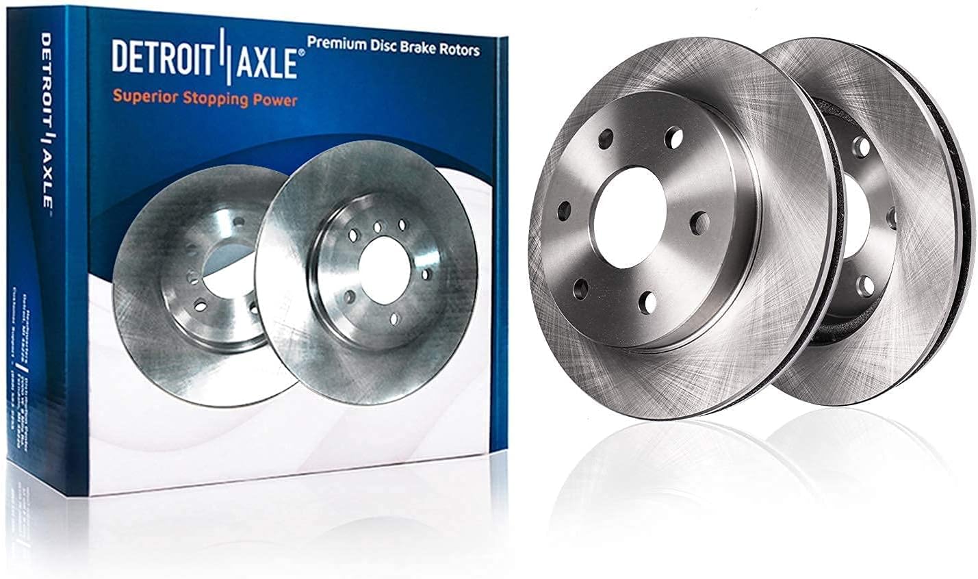 Detroit Axle - 4WD Front Brake Kit for 2004-2008 Ford F-150 Lincoln Mark LT, 2005 2006 2007 Disc Brake Rotors Ceramic Brakes Pads 6 Lugs Replacement : 12.99' inch Rotor