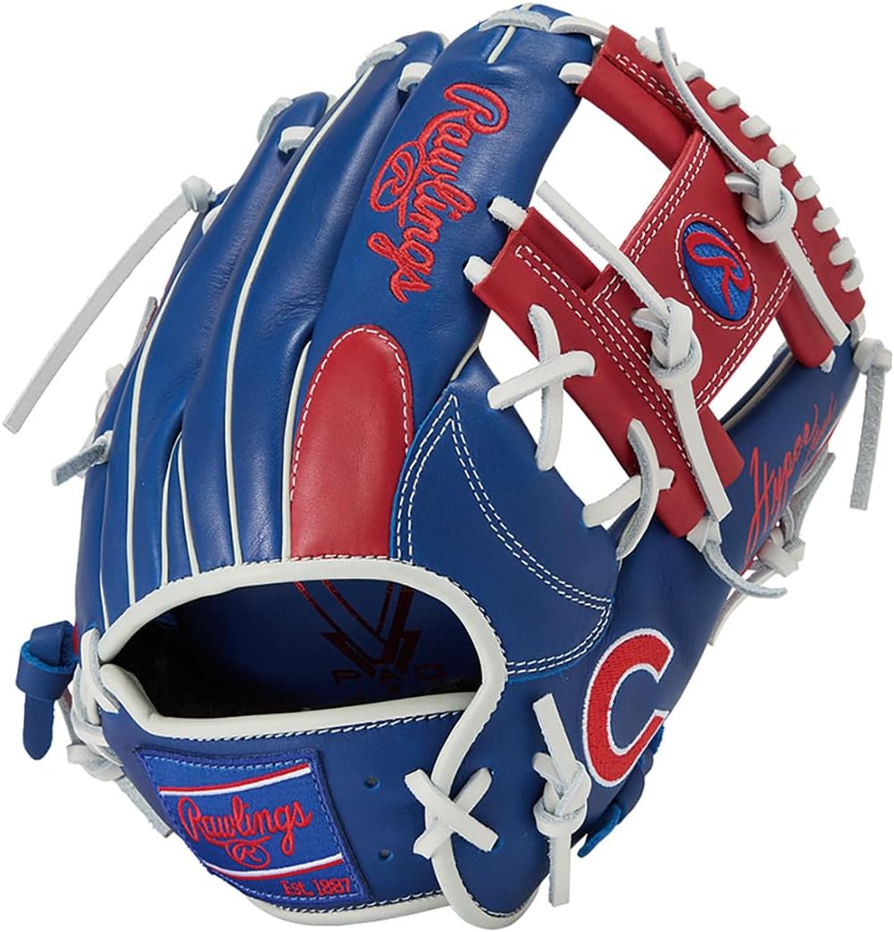 Rawlings Baseball Glove Soft Adult Hyper TECH MLB Team GR5HTMN52MG Cubs [Infielder] Size 11.25 *Right Throwing (Left Handed)